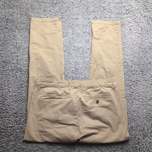 Weatherproof Pants Men 33x32 Beige Canvas Casual Workwear Straight Leg Chino